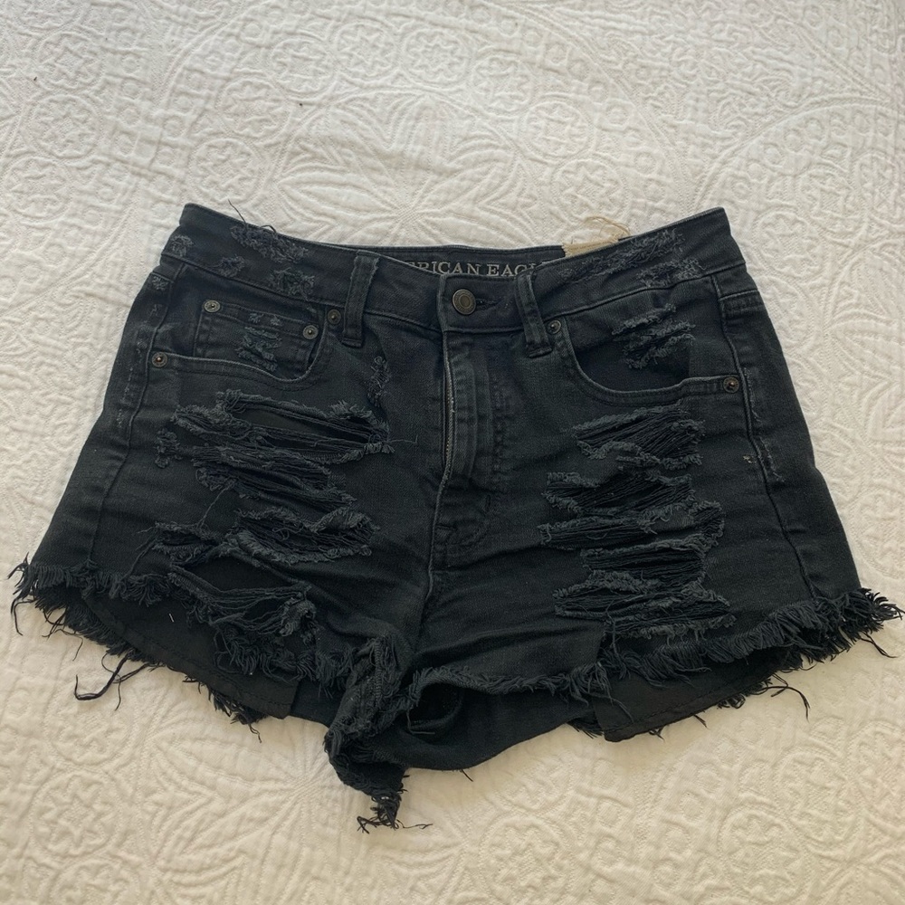 Black High Waisted Shorts